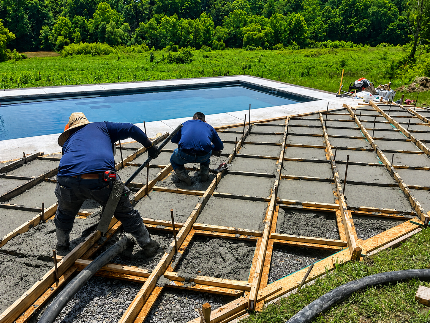 Dwyer Concrete Pool Deck Pour